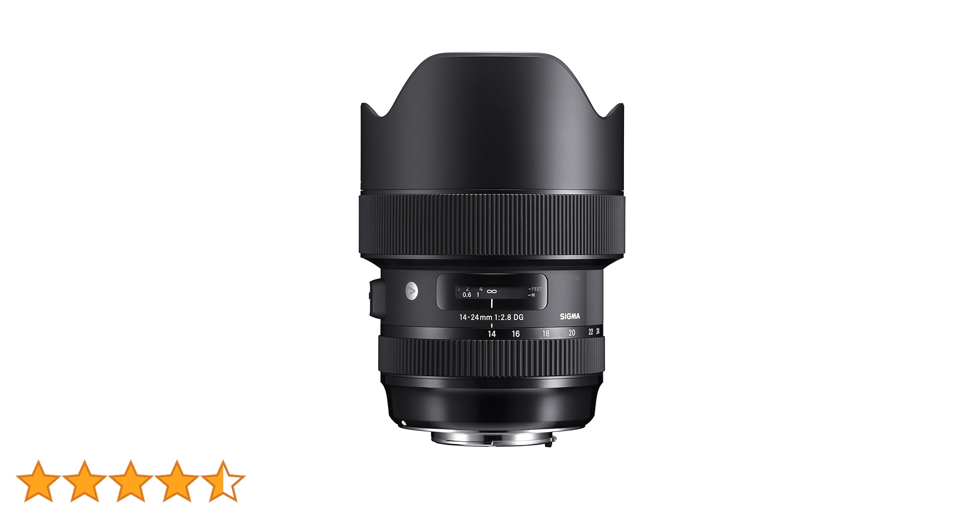 Sigma 14-24mm F/2.8 DG HSM Art Lens for Nikon DSLR Camera (Black